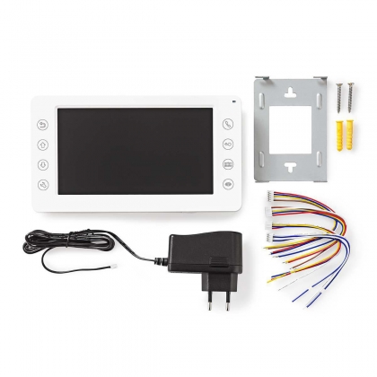 Doorvideobewaking | 7" | Ontgrendelfunctie | Wit