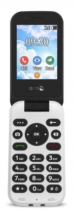 Doro 7030 4G Zwart/Wit met Whatsapp functie