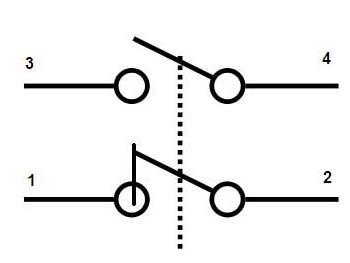 DRUKKNOP PULS - PLAT - ROESTVRIJ STAAL - DPST 1NO 1NC