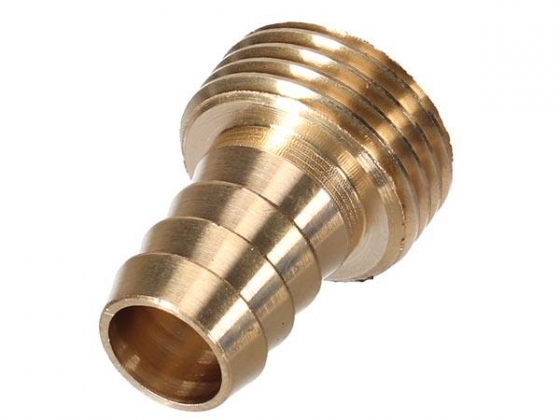 Messing kraanaansluiting - buitendraad 3/4" - slang 5/8"