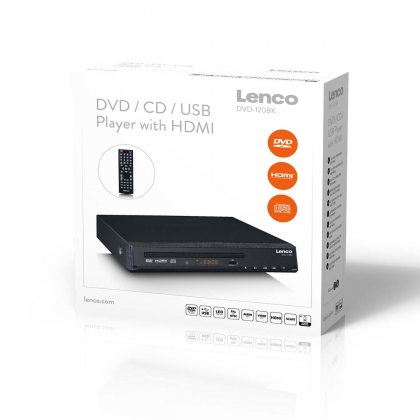 DVD-speler met HDMI en afstandsbediening Zwart