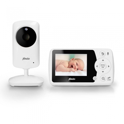 Babyfoon met camera en 2,4" wit kleurenscherm