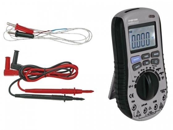 DIGITALE MULTIMETER MET AUTOMATISCHE BEREIKINSTELLING + CONTACTLOZE AC SPANNINGSDETECTOR