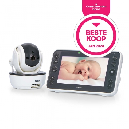Video-babyfoon met 5" kleurenscherm Wit / Antraciet