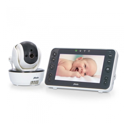 Video-babyfoon met 5" kleurenscherm Wit / Antraciet