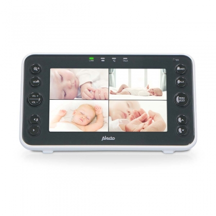 Video-babyfoon met 5" kleurenscherm Wit / Antraciet