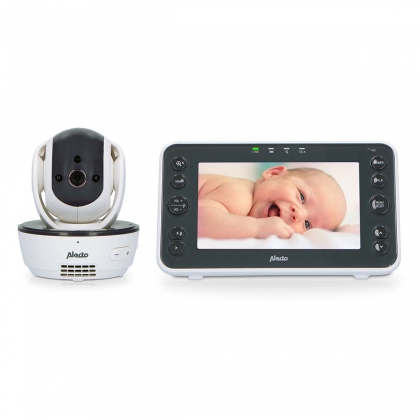 Video-babyfoon met 5" kleurenscherm Wit / Antraciet