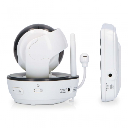 Video-babyfoon met 5" kleurenscherm Wit / Antraciet