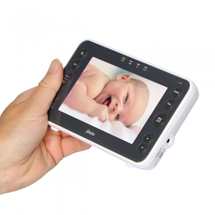 Video-babyfoon met 5" kleurenscherm Wit / Antraciet