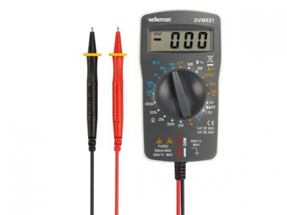 DIGITALE MULTIMETER - CAT. II 500 V / CAT III 300 V - 1999 COUNTS