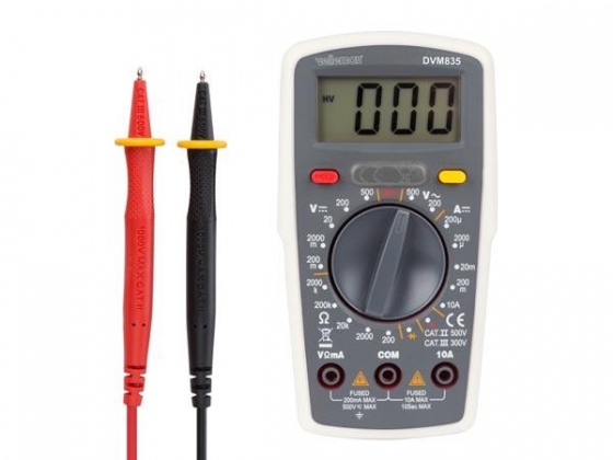 DIGITALE MULTIMETER - CAT. II 500 V / CAT. III 300 V - 10 A -  1999 COUNTS