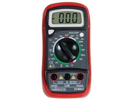 3 1/2-DIGIT DMM - 10A / HOLD-FUNCTIE / ACHTERGRONDVERLICHTING