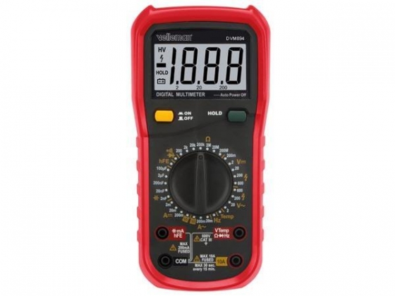 3½-DIGIT DMM - 32 BEREIKEN / 10A / TEMPERATUURMETING / CAPACITEITSMETINGEN / FREQUENTIEMETINGEN