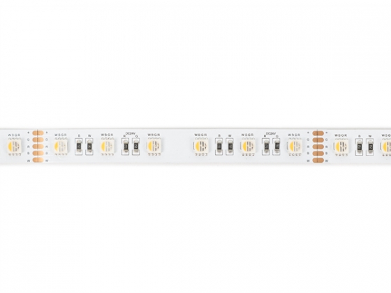 FLEXIBELE LEDSTRIP - 1 CHIP RGB EN WHITE 2700K - 60 LEDs/m - 5 m - 24 V