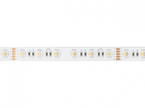 FLEXIBELE LEDSTRIP - 1 CHIP RGB EN WIT 2700K - 60 LEDs/m - 40 m - 24 V