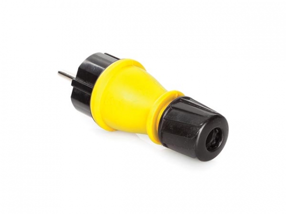 BUITENSTEKKER MET DEKSEL EN KABELWARTEL - SCHUKO - IP54