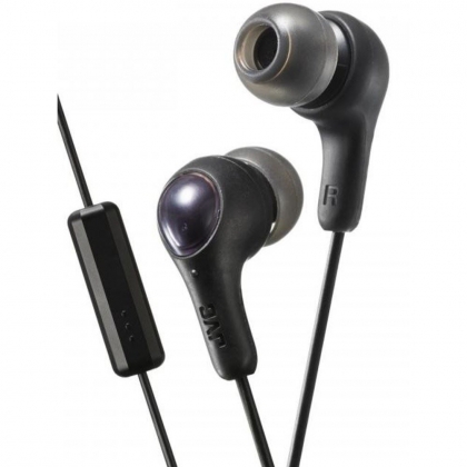 JVC IN-EAR GUMMY PLUS MIC BLACK