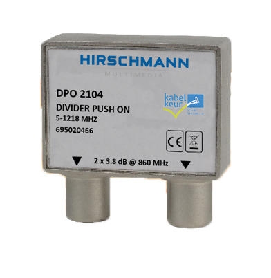 Hirschmann DPO 2104 retourgeschikte coax-splitter