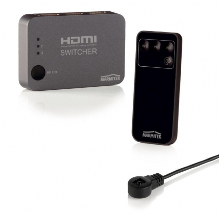 Automatische HDMI switch met 4K UHD ondersteuning - 3 ingangen/ 1 uitgang