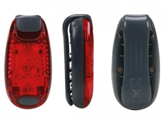 MULTIFUNCTIONEEL LED-LICHT MET CLIP - ROOD