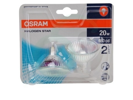 OSRAM DECOSTAR 51 12V HALOGEENLAMP 20W 2 STUKS