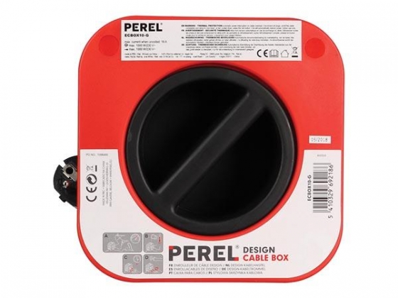 DESIGN KABELHASPEL - ROOD - 10 m - RANDAARDE