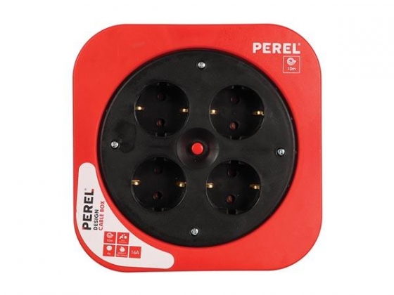 DESIGN KABELHASPEL - ROOD - 10 m - RANDAARDE