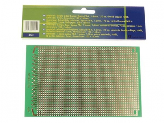 EUROCARD IC PATROON - 100x160mm - FR4 (25st./doos)
