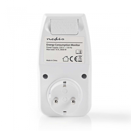 Energieverbruiksmeter | Batterij Gevoed / Netvoeding | 16 A | Accumulatief stroomverbruik (W) / Ampère (A) / Energiekosten / Frequentie (Hz) / Gebruikstijd / Spanning (V) / Vermogensfactor (PF) / Werkelijk stroomverbruik (W) | Apparaat stroomoutput: Type 