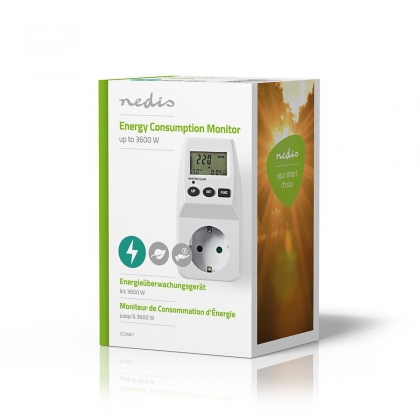 Energieverbruiksmeter | Batterij Gevoed / Netvoeding | 16 A | Accumulatief stroomverbruik (W) / Ampère (A) / Energiekosten / Frequentie (Hz) / Gebruikstijd / Spanning (V) / Vermogensfactor (PF) / Werkelijk stroomverbruik (W) | Apparaat stroomoutput: Type 