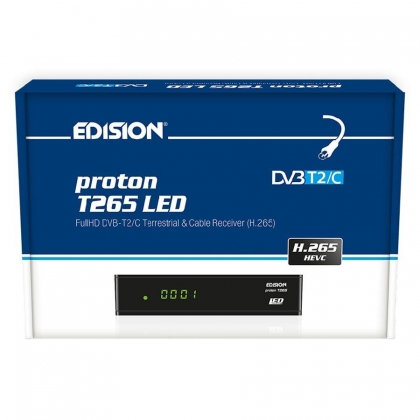 Edision Proton T265 DVB-T2/C Tuner H.265 FTA Ziggo/KPN