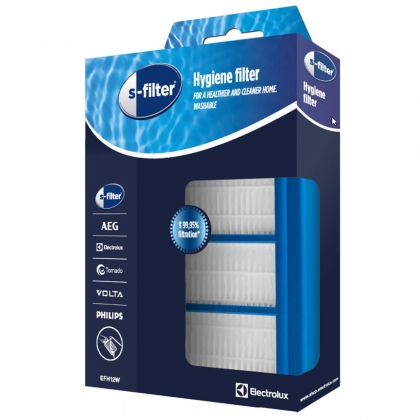 EFH12W s-filter® stofzuiger Hygiene Filter™ uitwasbare filter