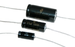 Elco axiaal 4,7uF/100V 10x30mm bipolair