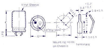 ELCO SNAP-IN 100µF / 350V