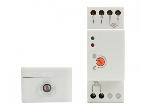 LICHTSENSOR MET FOTOCEL - DIN-RAIL