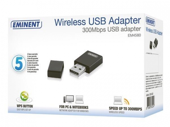 EMINENT - DRAADLOZE USB-ADAPTER 300 N