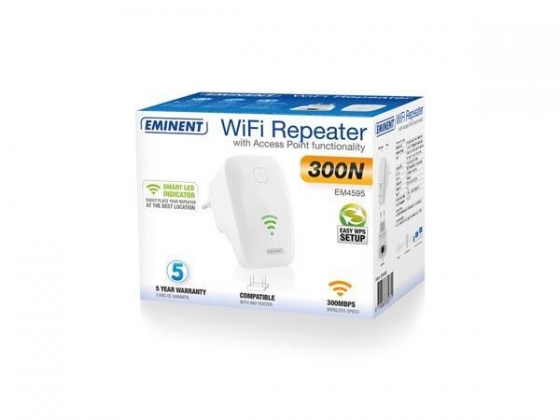 EMINENT - UNIVERSELE WIFI-REPEATER MET WPS
