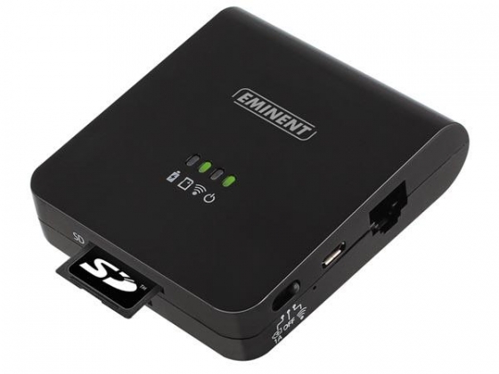 EMINENT - WIFI-HOTSPOT & TRAVEL CARD READER PRO EN LAADSTATION VOOR ANDROID EN APPLE
