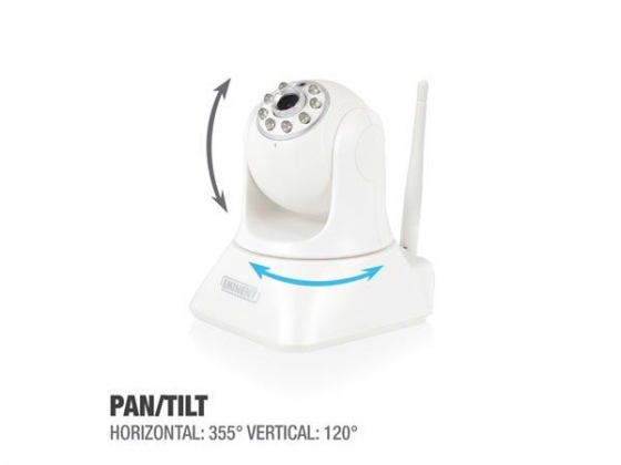 EMINENT - CAMLINE PRO PAN/TILT 1080P FULL HD IP-CAMERA MET APP - WIT