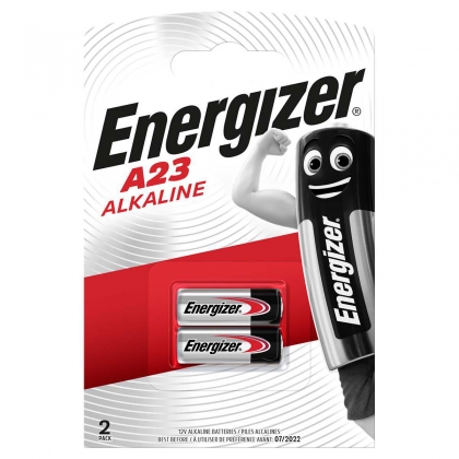 Alkaline-Batterij 23A | 12 V DC | 50 mAh | 2-Blister | A23 | Zilver / Zwart