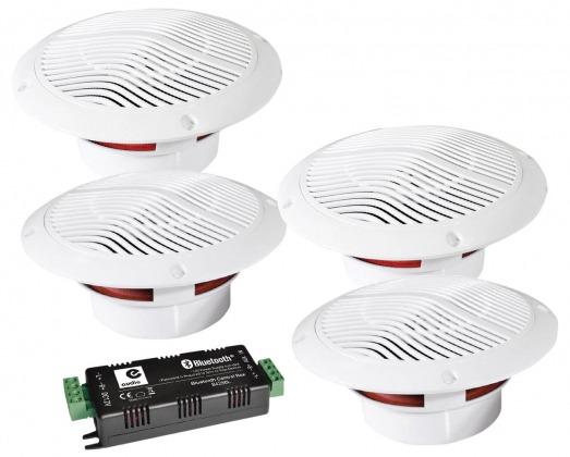 BLUETOOTH PLAFOND SPEAKER KIT MET 4 LUIDSPREKERS