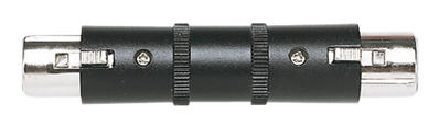 XLR 3-Pins Female - XLR 3-Pins Female Zwart