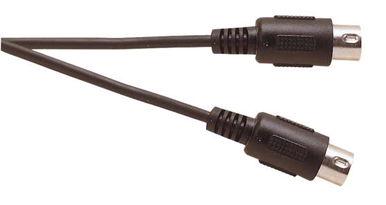 MIDI CABLE 5P DIN - 5P DIN AFGESCHERMD 1,8M