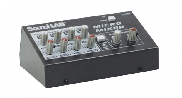 4-Kanaals stereo microfoon mixer