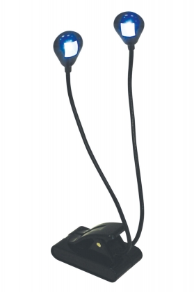 PORTABLE DUBBELE LED CLIPLIGHT
