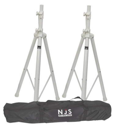Luidsprekerstatievenset WIT met tas
