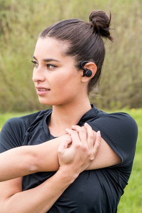 Sport IPX5 TWS Bluetooth®-oortelefoon Zwart