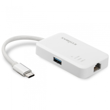 Edimax USB-C netwerk adapter 10/100/1000 Mbps + USB-hub