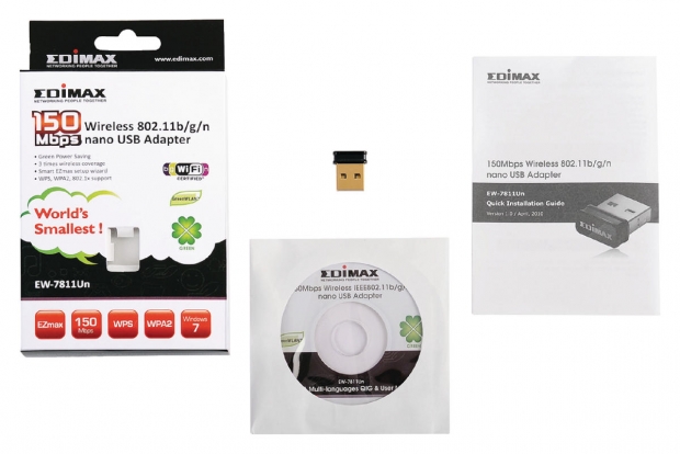 Draadloze USB-Adapter N150 2.4 GHz Zwart