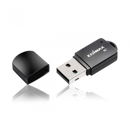 Draadloze USB-Adapter AC600 2.4/5 GHz (Dual Band) Zwart